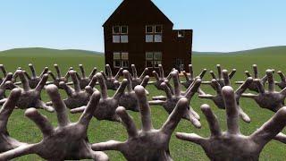 Scary Hand Vs Houses In Garry's Mod! (Part 10)