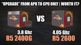 Ryzen 5 2400G vs Ryzen 5 2600 | APU vs CPU | 720p, 1080p and 1440p Gaming Benchmarks