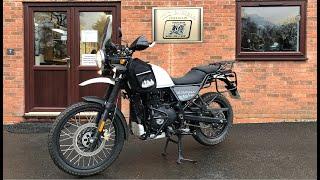 Royal Enfield Himalayan fitted with 462cc big bore kit and accessories from Hitchcocks Motorcycles