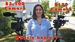 Cheap Camcorder VS Professional Camcorder!