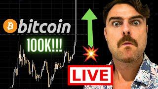 BITCOIN IS GOING GIGA!!!!!!!!!!!!  (24 HR LIVE TRADING!!!!!!)