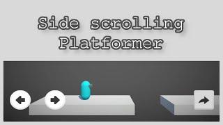 Side Scrolling Platformer | Player Controls Using Ui Buttons | Flip Player Right, Left | 2.5D