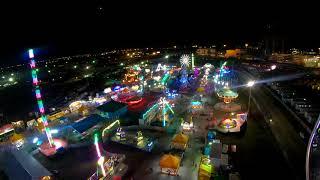4K CRAZY Fair ride at night: Air Raid Florida State Fair Tampa FL