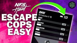 STOP GETTING BUSTED | Tips to ESCAPE COPS in NFS HEAT with a LOW LEVEL CAR