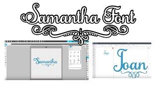 How to use Samantha Font Glyphs