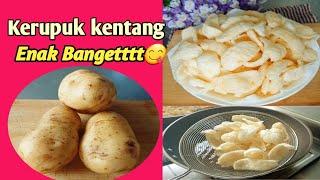 RESEP SUKSES KERUPUK KENTANG ACI,HASIL MEKAR ENAK DAN GURIH.