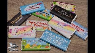 How To: Wrap a chocolate bar using a personalised wrapper