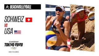 Schweiz vs USA | Beachvolleyball - Highlights | Olympische Spiele - Tokyo 2020