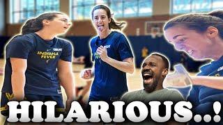 OMG: Caitlin Clark's Hilarious Reactions at Indiana Fever Mini Golf Competition & Aliyah Boston’s