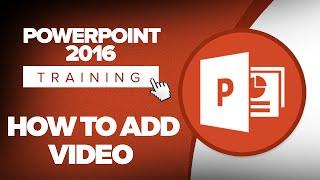 How to Add Videos to a Microsoft PowerPoint 2016 Presentation. PPT 2016 Tutorials.
