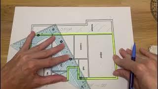 Tuto Feng Shui Luo pan Tracer le Bagua sur un plan / Find the Bagua Feng Shui on a plan