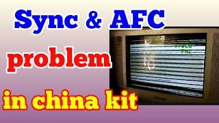 Sync problem & afc problem in china kit//crt tv horizontal sync problem