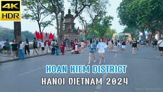 4K HDR | Hanoi Walking Tour - From Vietnam National Museum of History To Dong Kinh Nghia Thuc Square