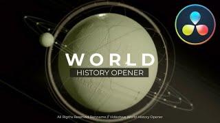 World History Opener  DaVinci Resolve Templates 