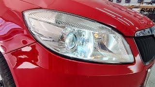 Skoda Fabia замена линз. Установка Bi-Led линз Zorkiy Автосвет. #топ #automobile #ремонт #pc