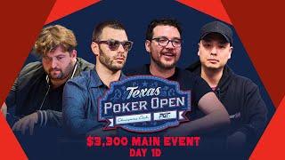 Texas Poker Open 2024 | $2,000,000 GTD Main Event Day 1d with Schwartz, Anderson, Collopy & Rheem