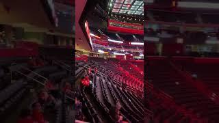 Inside the Little Caesars arena in Detroit