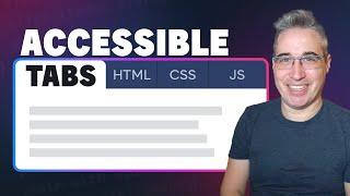 Create Accessible Tabs with HTML, CSS & JS