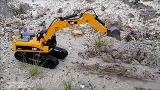 huina 580 full metal excavator with new CAT logo