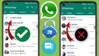 How to Hide Lock Chats Folder on Whatsapp (2024) | How To Hide Whatsapp Chat