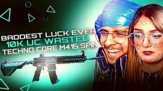 BADDEST LUCK EVER 10k UC Wasted | TechnoCore Spin ft. @NTDPlayz  | PUBG Mobile | Lily Live Gaming