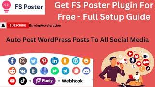 How To Download FS Poster WordPress Plugin For Free [Full Setup Guide] #Fsposter