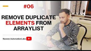 #6 - How to Remove Duplicate Elements from an ArrayList using LinkedHashSet & JDK8 Streams