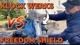 Klock Werks vs  Freedom Shield / Harley Davidson Windshield Comparison