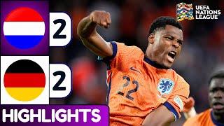 Netherlands vs Germany (2-2)| Highlights & Goals | UEFA Nations League 2024