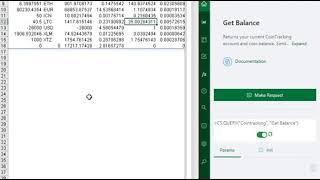 Use =CS.QUERY & the Cointracking.info API to get your portfolio balance in Excel & Googlesheets