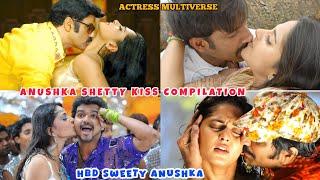 ANUSHKA SHETTY SEDUCING KISSES  #hbd #ladysuperstaranuskha #tollywood