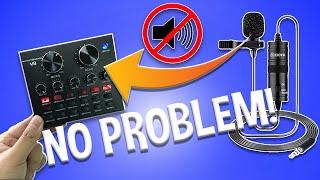 HOW TO MAKE ANY LAVAVLIER MICROPHONE WORK WITH THE V8 SOUNDCARD 100%