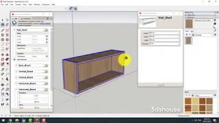 How to create Dynamic Components in Sketchup : Simple Shelf Example