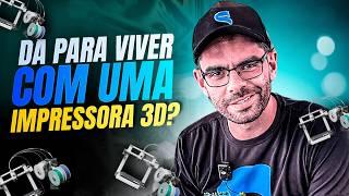 Quanto dinheiro faz uma Impressora 3D por mês? É possível viver com uma impressora 3d? Renda extra?