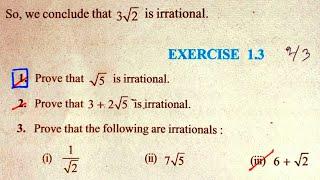 10 th (NCERT) Mathematics-REAL NUMBER CHAPTER-1 EXERCISE- 1.3 (Solution) | Pathshala (Hindi)