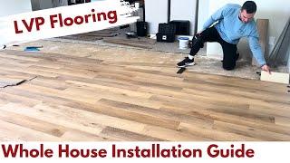 How to Install Luxury Vinyl Plank Flooring For Beginners + Flooret LVP Review | Builds by Maz