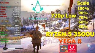 Assassin's Creed Valhalla - Ryzen 5 3500U Vega 8 & 8GB RAM (Low end laptop)