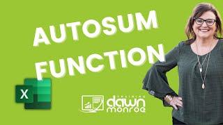 Microsoft Excel AutoSUM Function SUM
