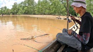 MENAKJUBKAN!! BANYAK UDANG GALAH BESAR DI SPOT YG KE 2 DAN JORAN PATAH || MANCING UDANG GALAH