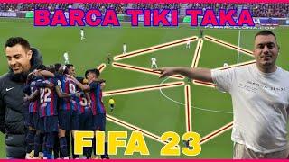 BARCELONA TIKI TAKA - FORMATION, CUSTOM TACTICS & PLAYER INSTRUCTIONS! FIFA 23