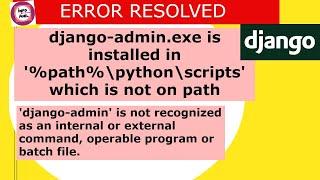 Django Installation Error || Django.exe which is not on path || Django Error Resolved || Infoanil