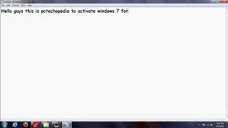 How to activate windows 7 for free