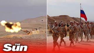 Russia and Tajikistan holds joint military drill near Afghan border