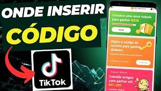 ONDE INSERIR O CÓDIGO DE CONVITE DO TIKTOK 2024 ATUALIZADO : Passo a passo fácil e rápido