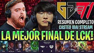 IBAI CASTEA LA MEJOR FINAL DE LA LCK! *MUY ÉPICO* - T1 vs GEN RESUMEN COMPLETO FINAL LCK SPRING 2024