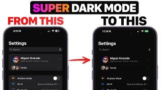 How to Enable SUPER DARK MODE (iOS 18 Update)