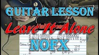 How To Play "Leave it Alone" by NOFX - Punk Guitar Lesson (with guitar tab!)