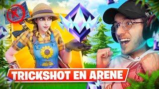 FAIRE TOP 1 avec un TRICKSHOT en ARENE NO BUILD sur FORTNITE... Road UNREAL