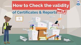 How to check Accredited Certificates and Reports