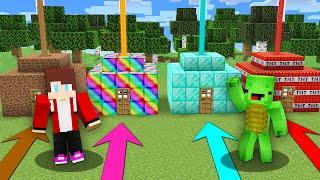 IF YOU CHOOSE THE WRONG HOUSE, YOU DIE in Minecraft Challenge Funny Pranks - Maizen